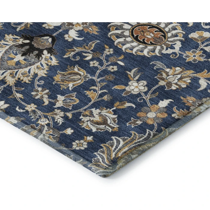 Addison Mayfield Blue AMF2192 - 8ft. Round Rug