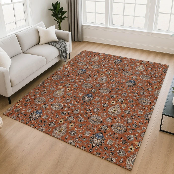 Addison Mayfield Orange AMF2192 2ft. 3in. x 7ft. 6in. Rect. Rug