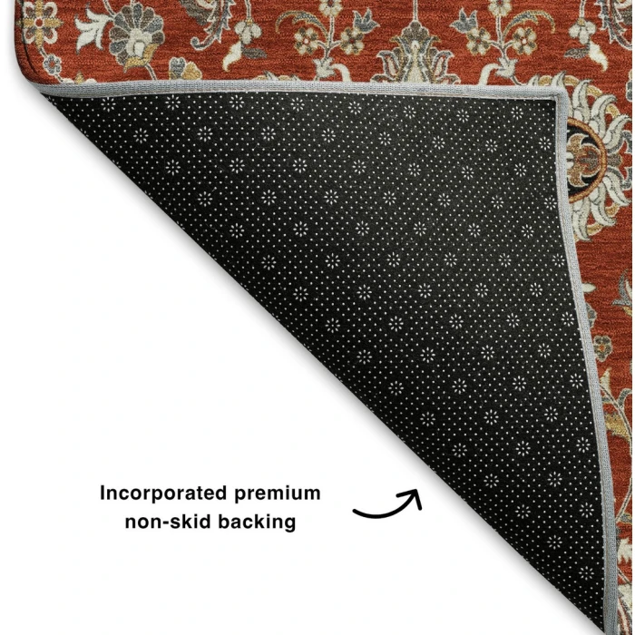 Addison Mayfield Red AMF2192 - 8ft. Round Rug