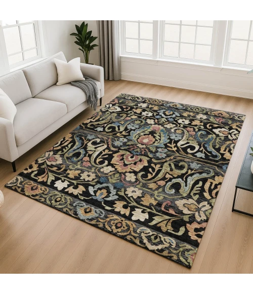 Addison Mayfield Black AMF2193 8ft. x 10ft. Rect. Rug