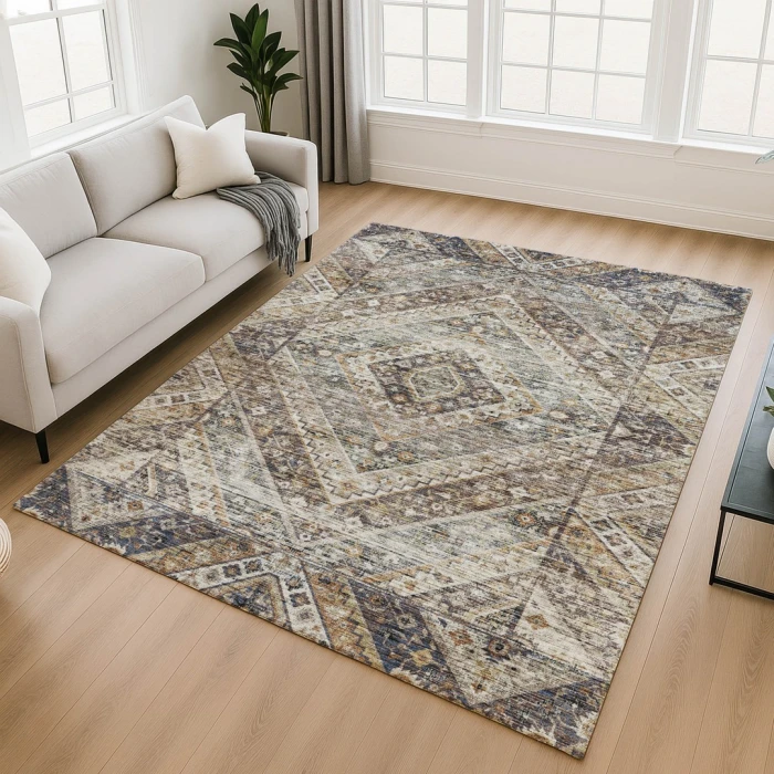 Addison Mayfield Brown AMF2195 5ft. x 7ft. 6in. Rect. Rug