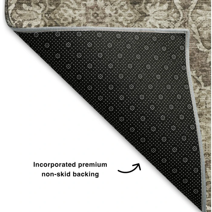 Addison Mayfield Brown AMF2196 - 8ft. Round Rug