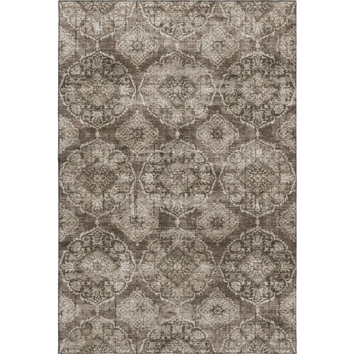 Addison Mayfield Brown AMF2196 - 8ft. Round Rug