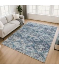 Addison Mayfield Blue AMF2196 - 8ft. Round Rug
