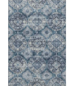 Addison Mayfield Blue AMF2196 - 8ft. Round Rug