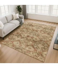 Addison Mayfield Orange AMF2196 - 8ft. Round Rug