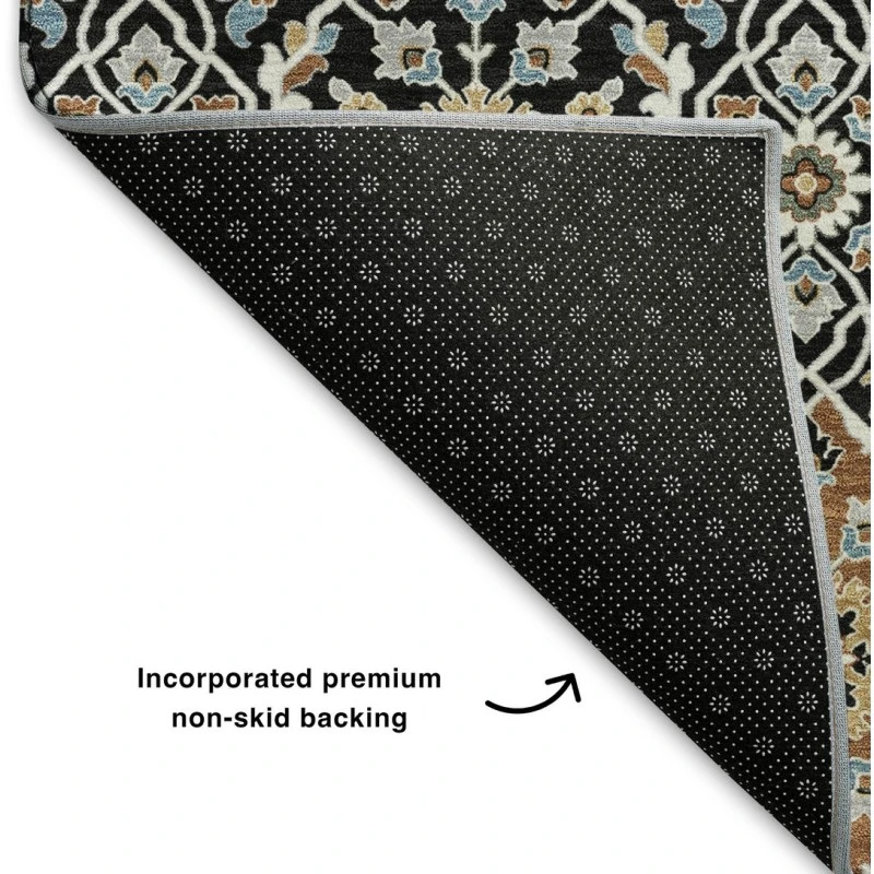 Addison Mayfield Black AMF2199 - 8ft. Round Rug