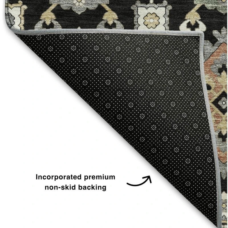 Addison Mayfield Black AMF2200 - 8ft. Round Rug