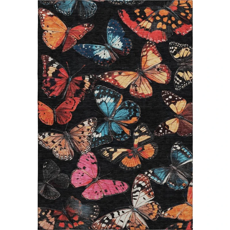 Addison Mayfield Black AMF2201 - 8ft. Round Rug