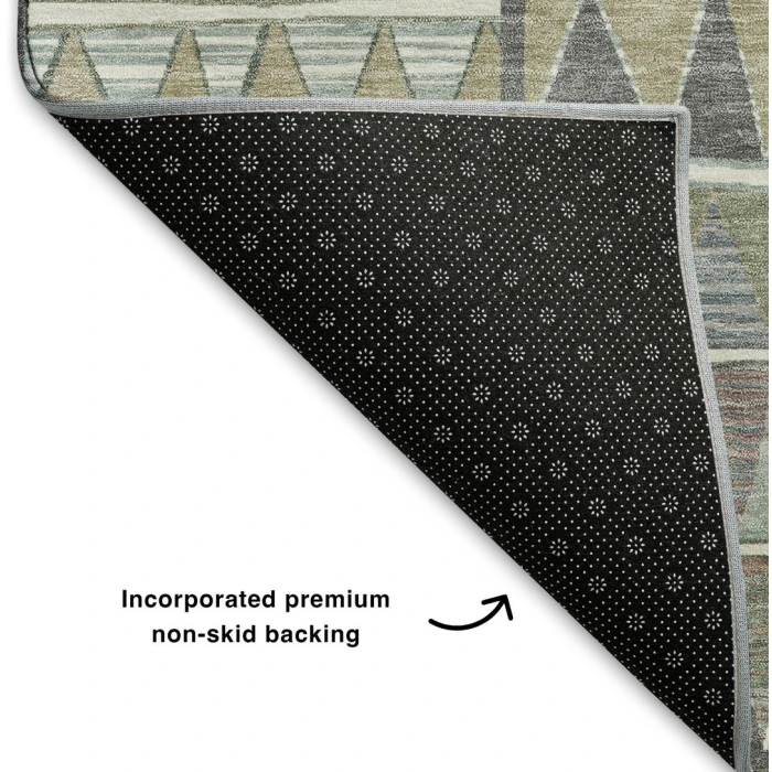 Addison Mayfield Gray AMF2205 - 8ft. Round Rug