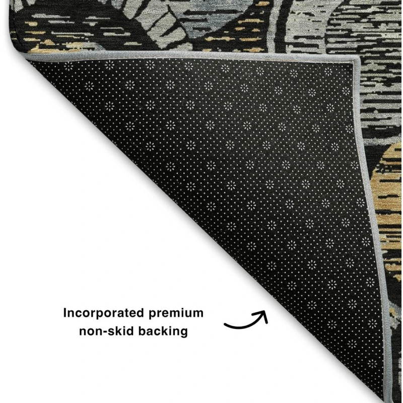 Addison Mayfield Black AMF2206 2ft. 3in. x 7ft. 6in. Rect. Rug