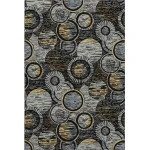 Addison Mayfield Black AMF2206 - 8ft. Round Rug