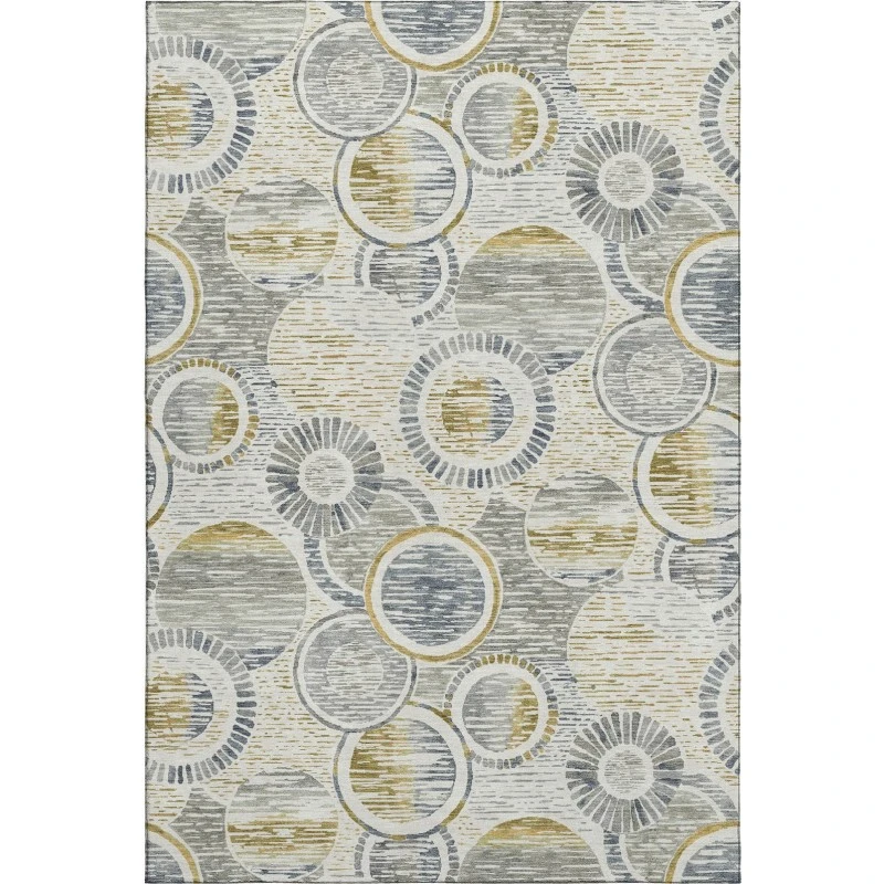 Addison Mayfield Ivory AMF2206 - 8ft. Round Rug