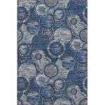 Addison Mayfield Blue AMF2206 - 8ft. Round Rug