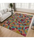 Addison Mayfield Red AMF2208 5ft. x 7ft. 6in. Rect. Rug