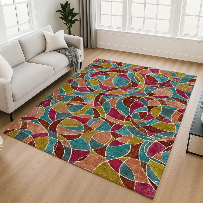 Addison Mayfield Red AMF2208 5ft. x 7ft. 6in. Rect. Rug