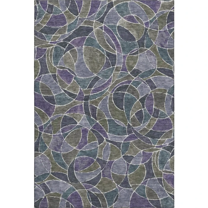 Addison Mayfield Purple AMF2208 5ft. x 7ft. 6in. Rect. Rug