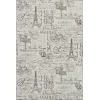 Addison Mayfield Ivory AMF2209 - 8ft. Round Rug