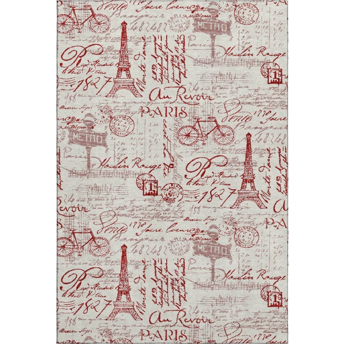 Addison Mayfield Red AMF2209 - 8ft. Round Rug