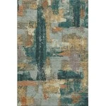 Addison Mayfield Blue AMF2212 - 8ft. Round Rug
