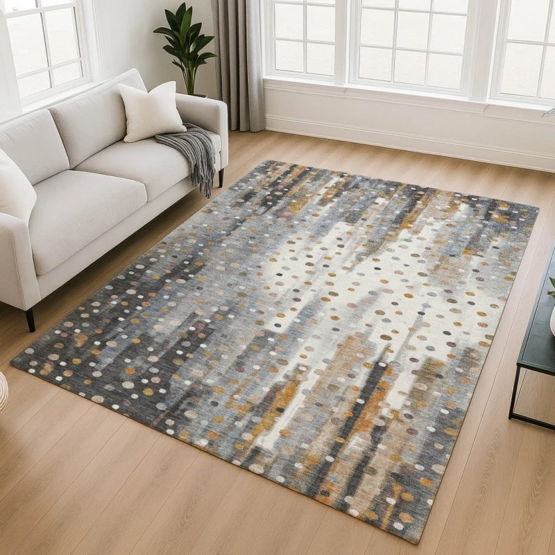 Addison Mayfield Gray AMF2213 - 8ft. Round Rug