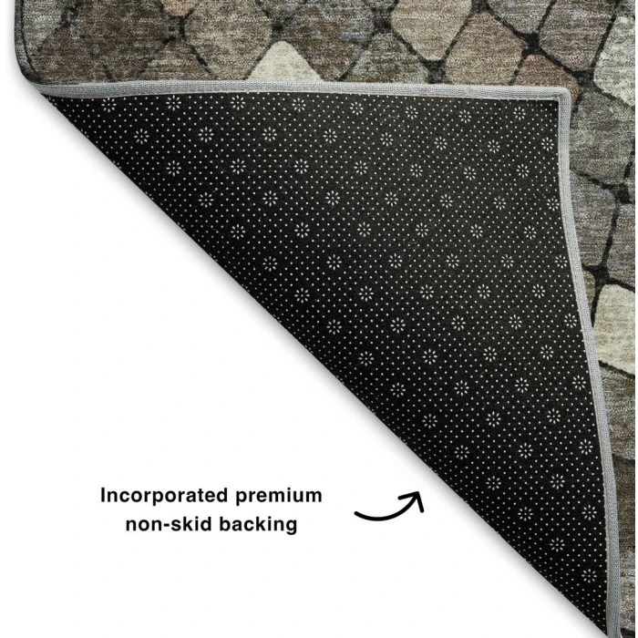 Addison Mayfield Brown AMF2216 - 8ft. Round Rug