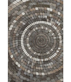 Addison Mayfield Brown AMF2216 - 8ft. Round Rug