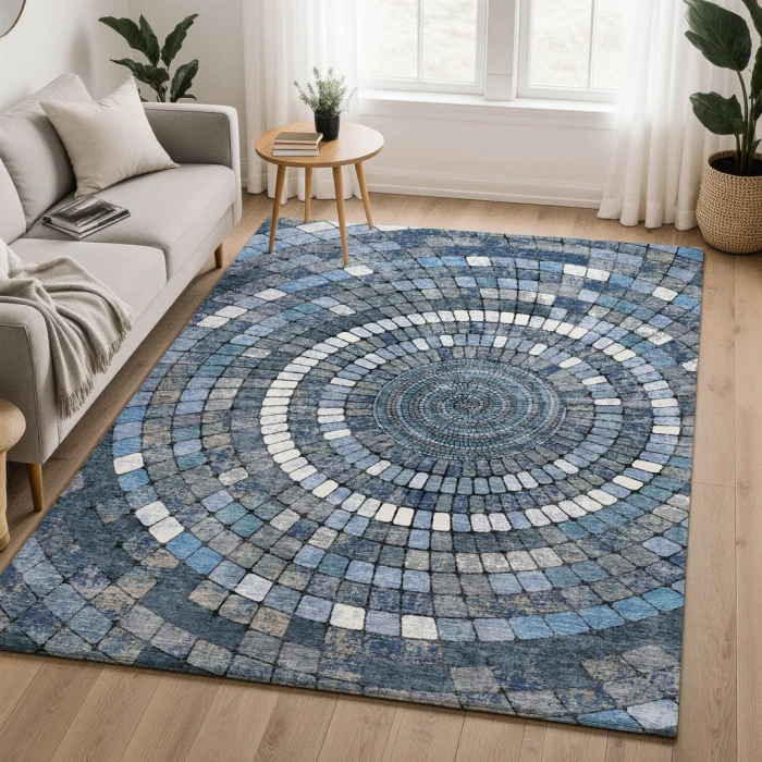 Addison Mayfield Blue AMF2216 2ft. 3in. x 7ft. 6in. Rect. Rug