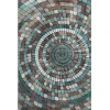 Addison Mayfield Teal AMF2216 - 8ft. Round Rug