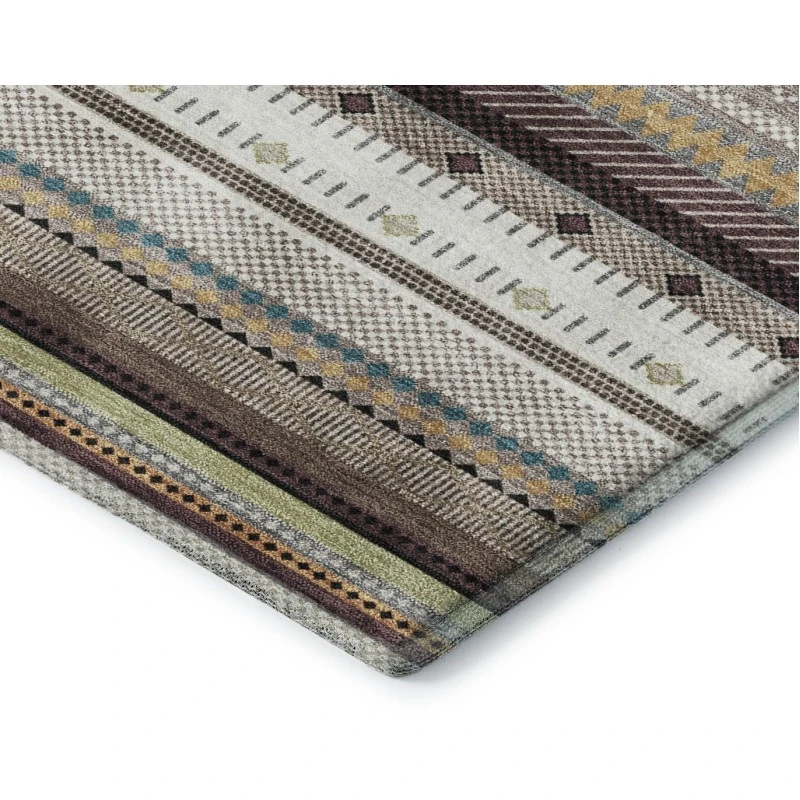 Addison Mayfield Brown AMF2218 - 8ft. Round Rug