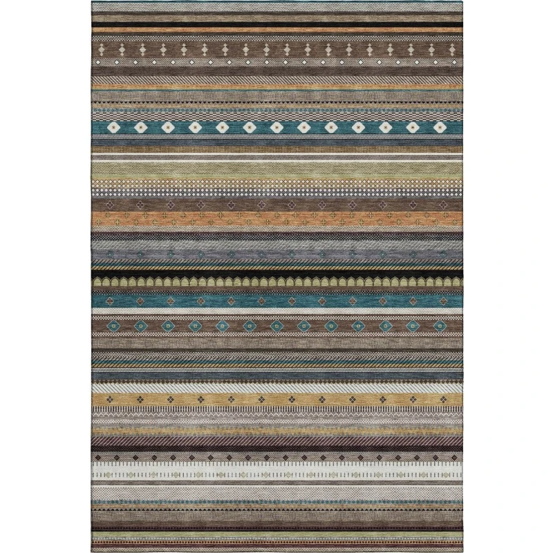 Addison Mayfield Brown AMF2218 - 8ft. Round Rug