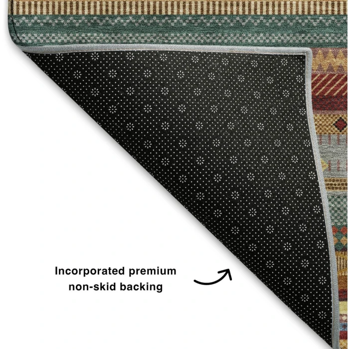 Addison Mayfield Orange AMF2218 - 8ft. Round Rug