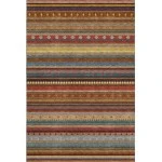Addison Mayfield Orange AMF2218 - 8ft. Round Rug
