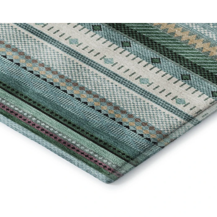 Addison Mayfield Teal AMF2218 2ft. 3in. x 7ft. 6in. Rect. Rug