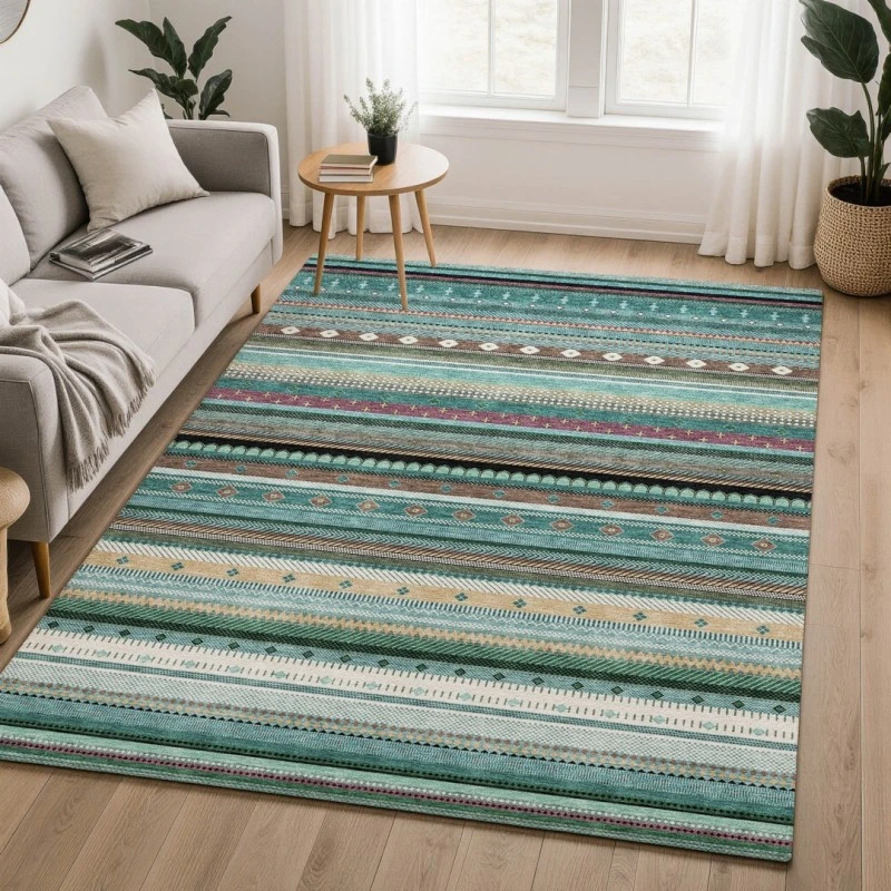Addison Mayfield Teal AMF2218 5ft. x 7ft. 6in. Rect. Rug