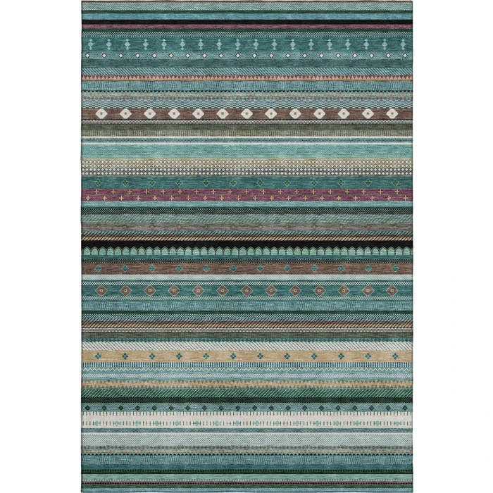 Addison Mayfield Teal AMF2218 2ft. 3in. x 7ft. 6in. Rect. Rug