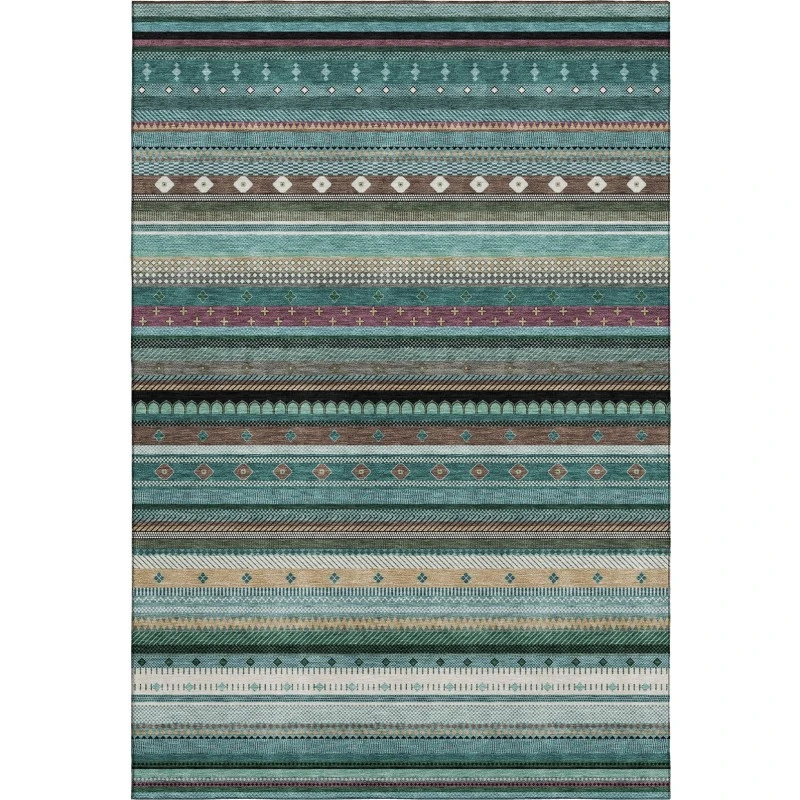 Addison Mayfield Teal AMF2218 5ft. x 7ft. 6in. Rect. Rug