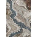 Addison Mayfield Brown AMF2219 5ft. x 7ft. 6in. Rect. Rug