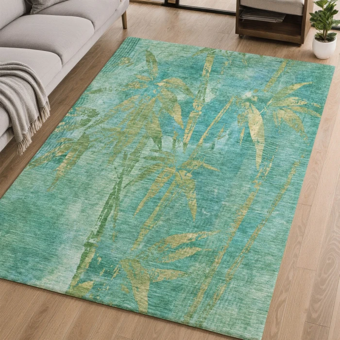 Addison Mayfield Teal AMF2222 2ft. 3in. x 7ft. 6in. Rect. Rug