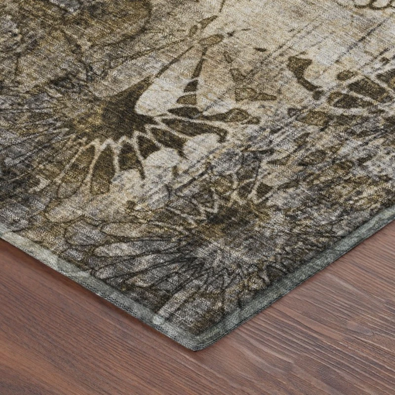Addison Mayfield Brown AMF2224 - 8ft. Round Rug