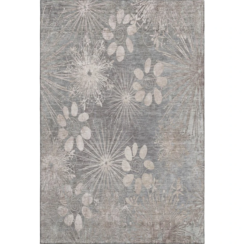 Addison Mayfield Gray AMF2225 - 8ft. Round Rug