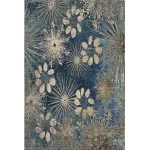 Addison Mayfield Blue AMF2225 - 8ft. Round Rug
