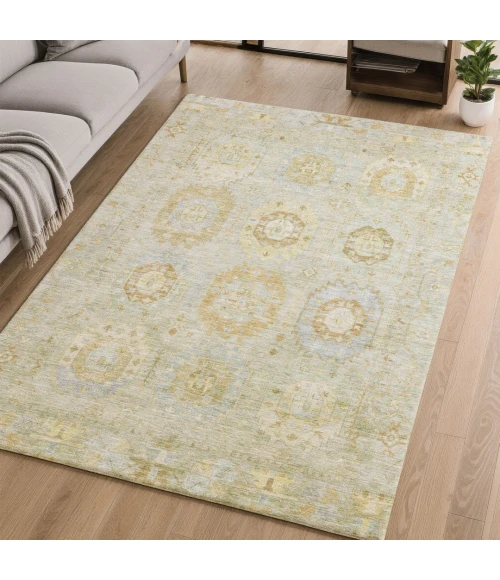 Addison Mayfield Green AMF2227 - 8ft. Round Rug