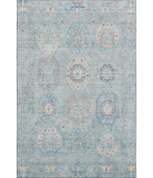 Addison Mayfield Blue AMF2227 - 8ft. Round Rug