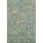 Addison Mayfield Teal AMF2227 - 8ft. Round Rug