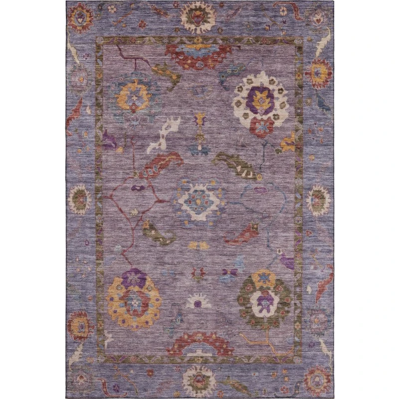 Addison Mayfield Purple AMF2229 - 8ft. Round Rug