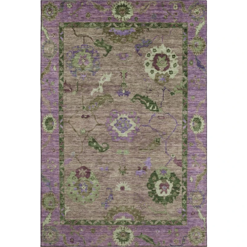 Addison Mayfield Brown AMF2230 - 8ft. Round Rug