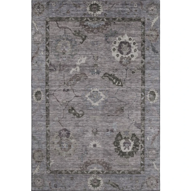 Addison Mayfield Gray AMF2230 - 8ft. Round Rug