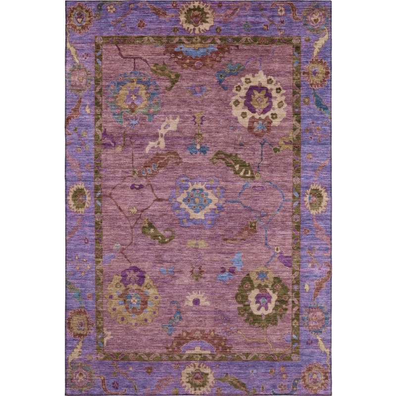 Addison Mayfield Pink AMF2230 - 8ft. Round Rug