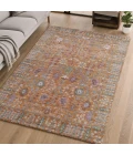 Addison Mayfield Orange AMF2231 - 8ft. Round Rug